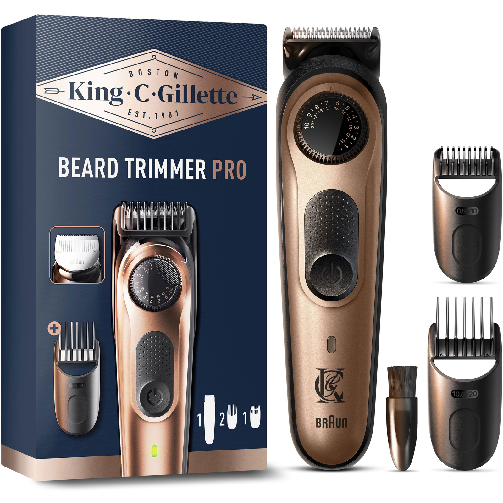 King C. Gillette Beard Trimmer PRO (8700216659659)-0