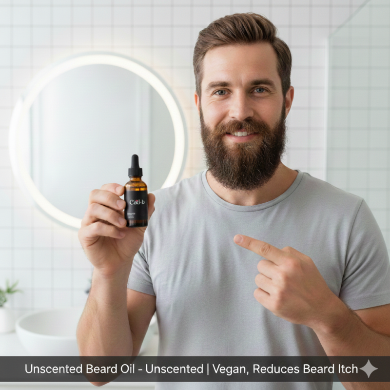 Unscented Beard Oil – Unscented | Vegan, Reduces Beard Itch